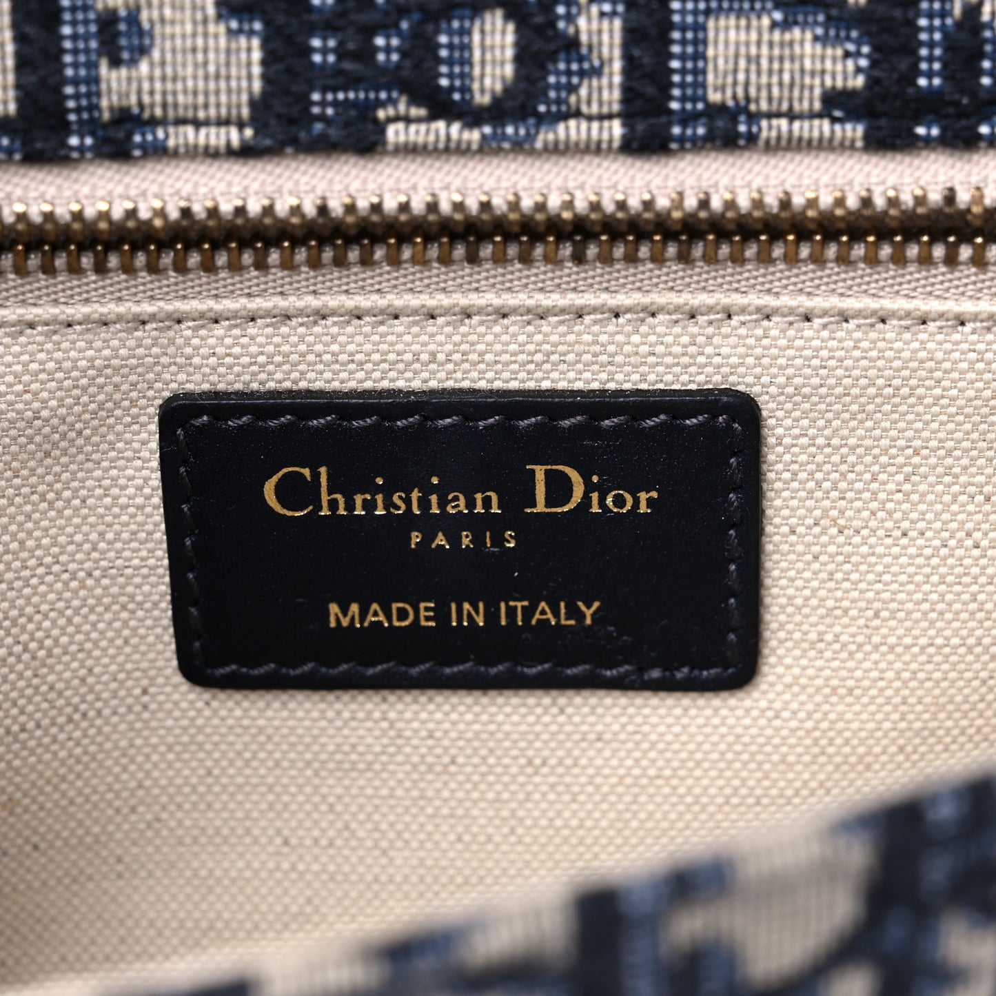 Oblique Small DiorAddict Flap Bag Navy Blue
