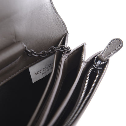 Bottega Veneta Nappa Intrecciato Continental Wallet on Chain Ebano 9 of 10