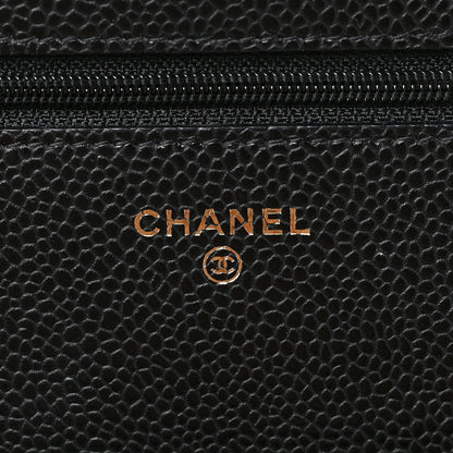 Chanel Caviar Quilted Wallet on Chain WOC Black 6 of 9