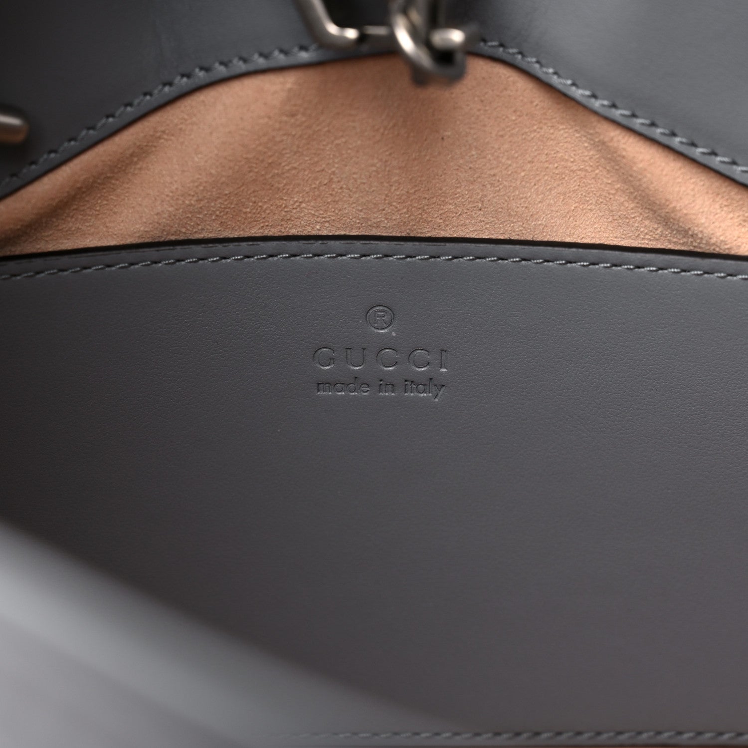 Gucci Calfskin Matelasse Aria Small GG Marmont Shoulder Tote Deep Grey 7 of 10