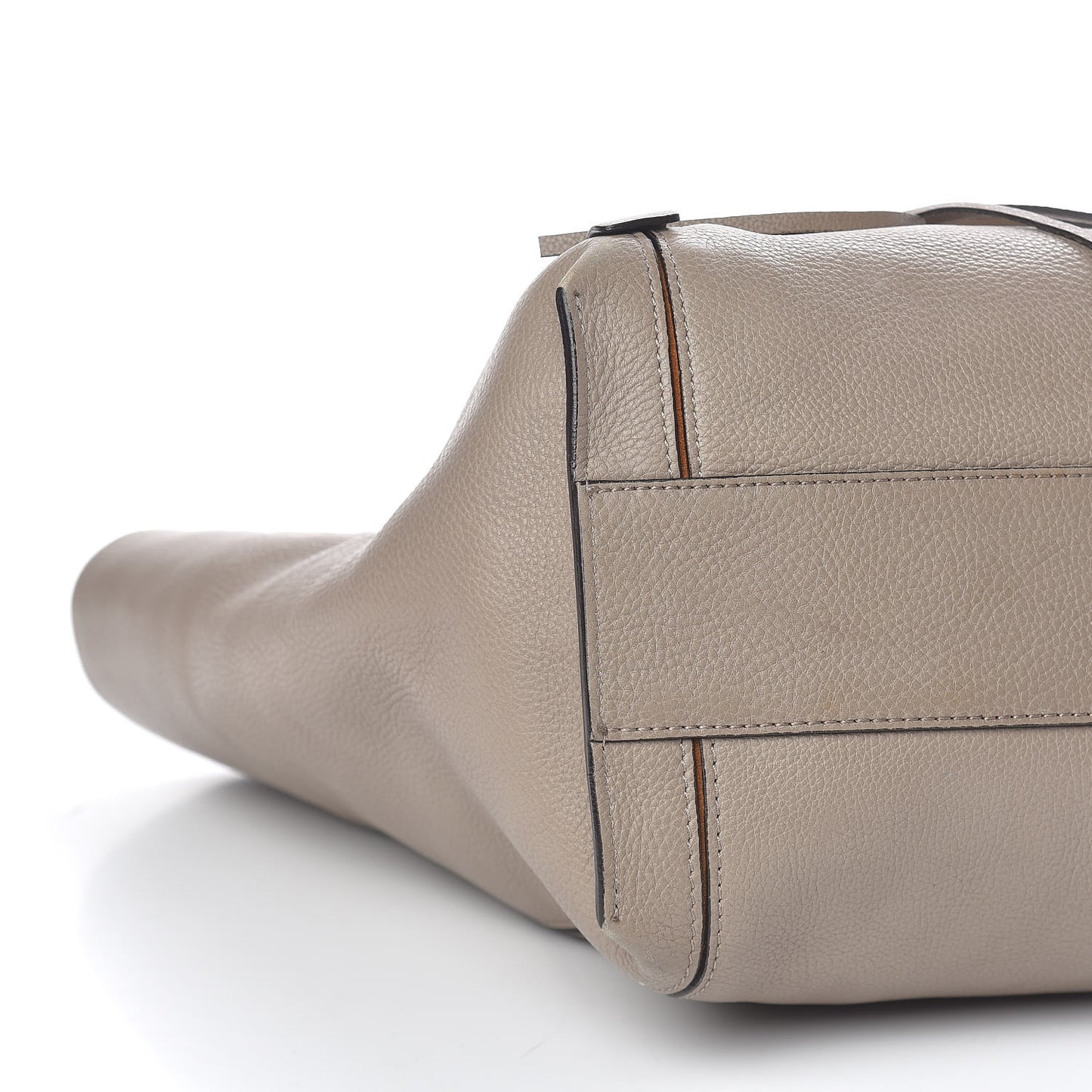 Smooth Calfskin Medium Milo Shopping Tote Motty Grey