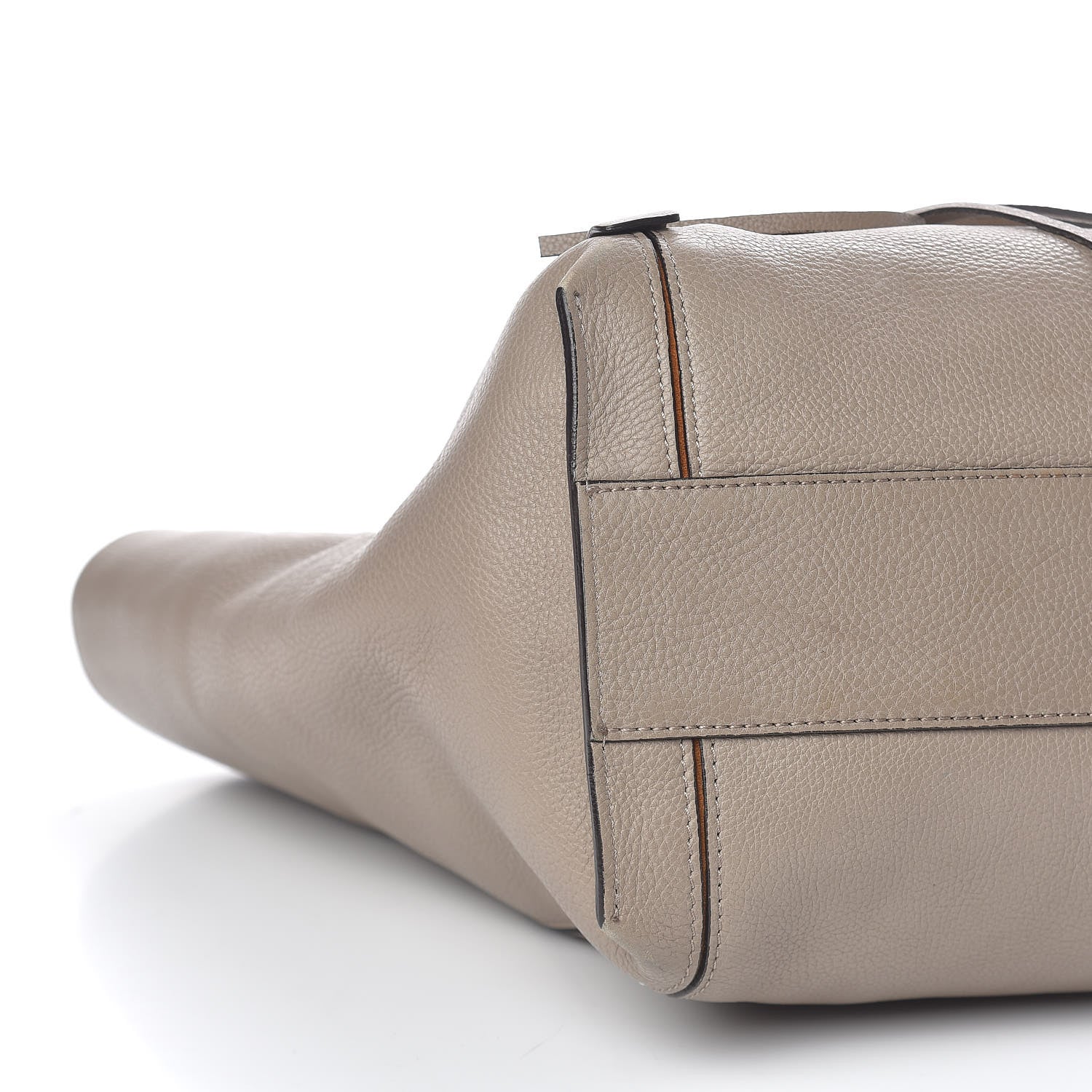 Chloe Smooth Calfskin Medium Milo Shopping Tote Motty Grey 9 of 13