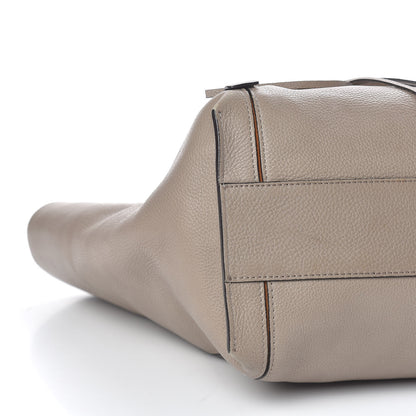 Chloe Smooth Calfskin Medium Milo Shopping Tote Motty Grey 9 of 13