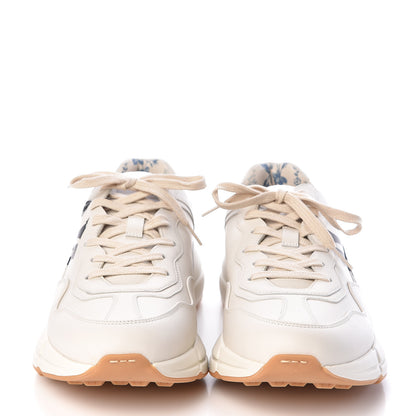 Gucci X MLB Calfskin NY Yankees Mens Rhyton Sneakers 10.5 Mystic White 2 of 10