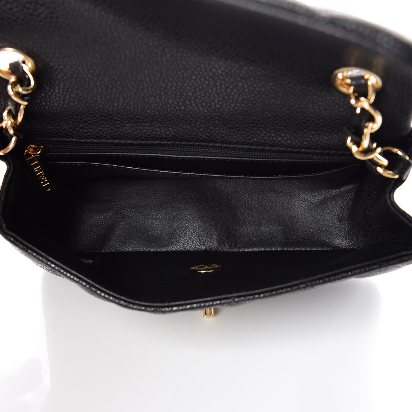 Caviar Quilted Mini Rectangular Flap Black