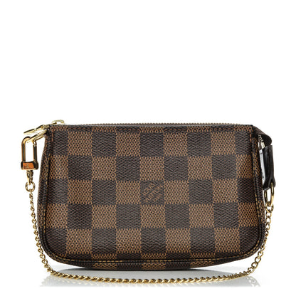 Louis Vuitton Damier Ebene Mini Pochette Accessories 1 of 8