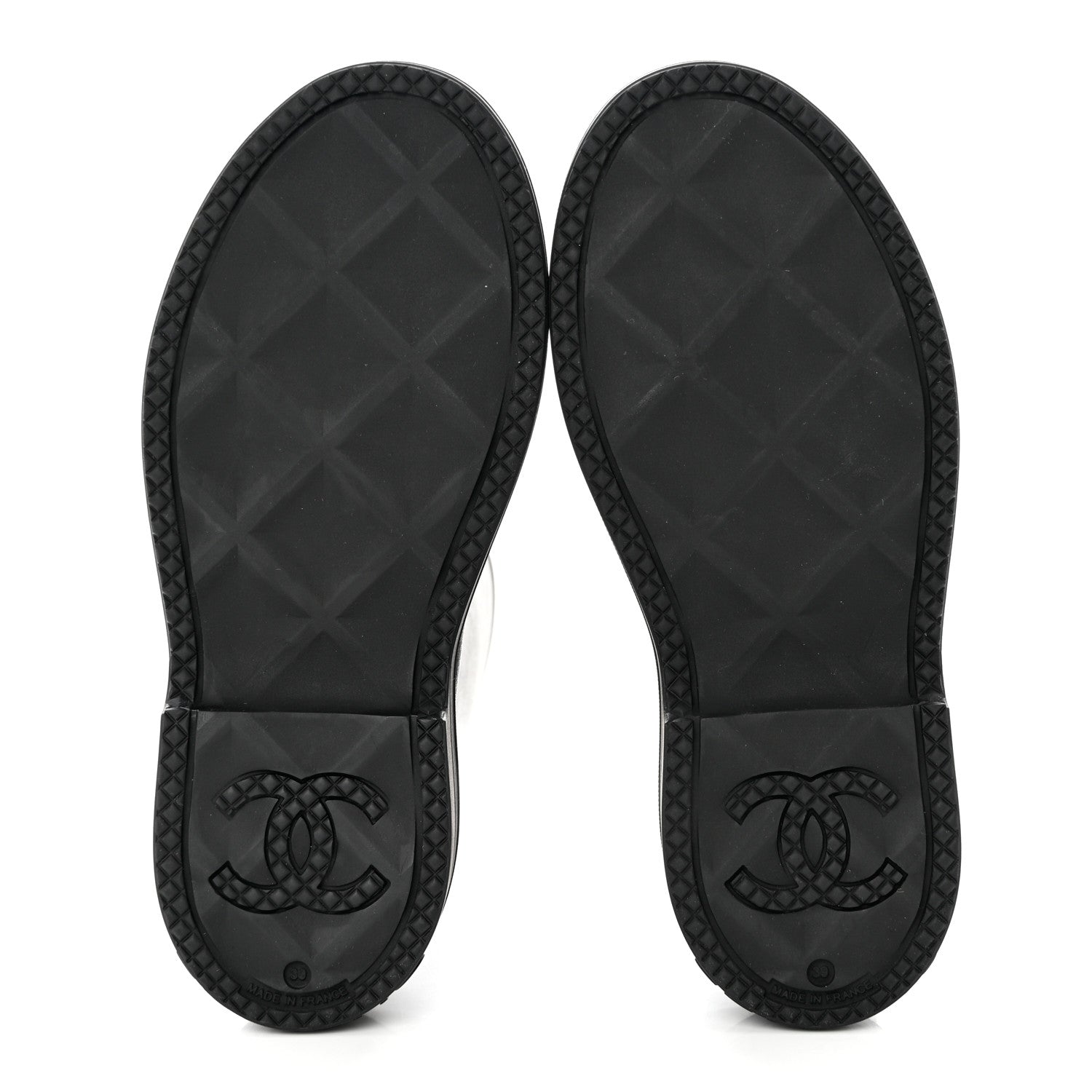 Chanel Caoutchouk CC High Boots 39 Black 5 of 8