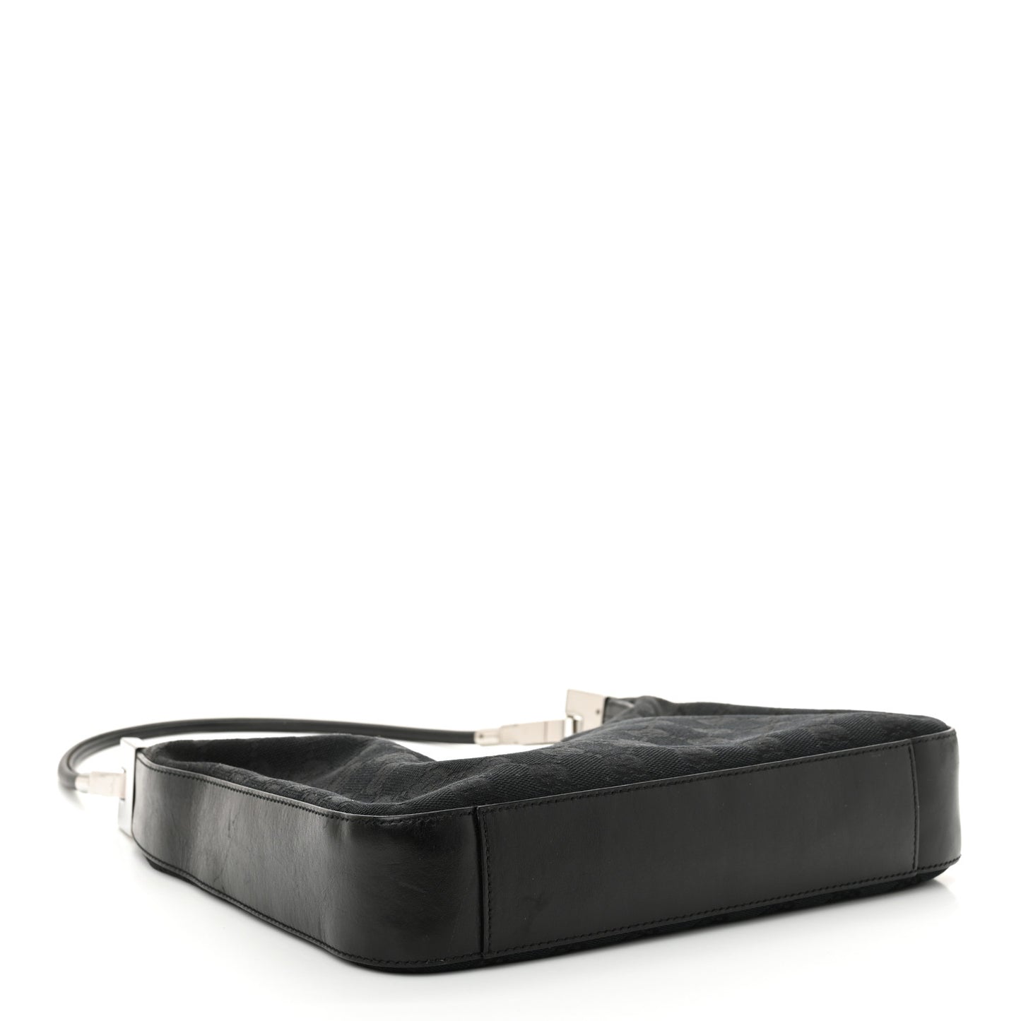 Monogram GG Small Clasp Hobo Black