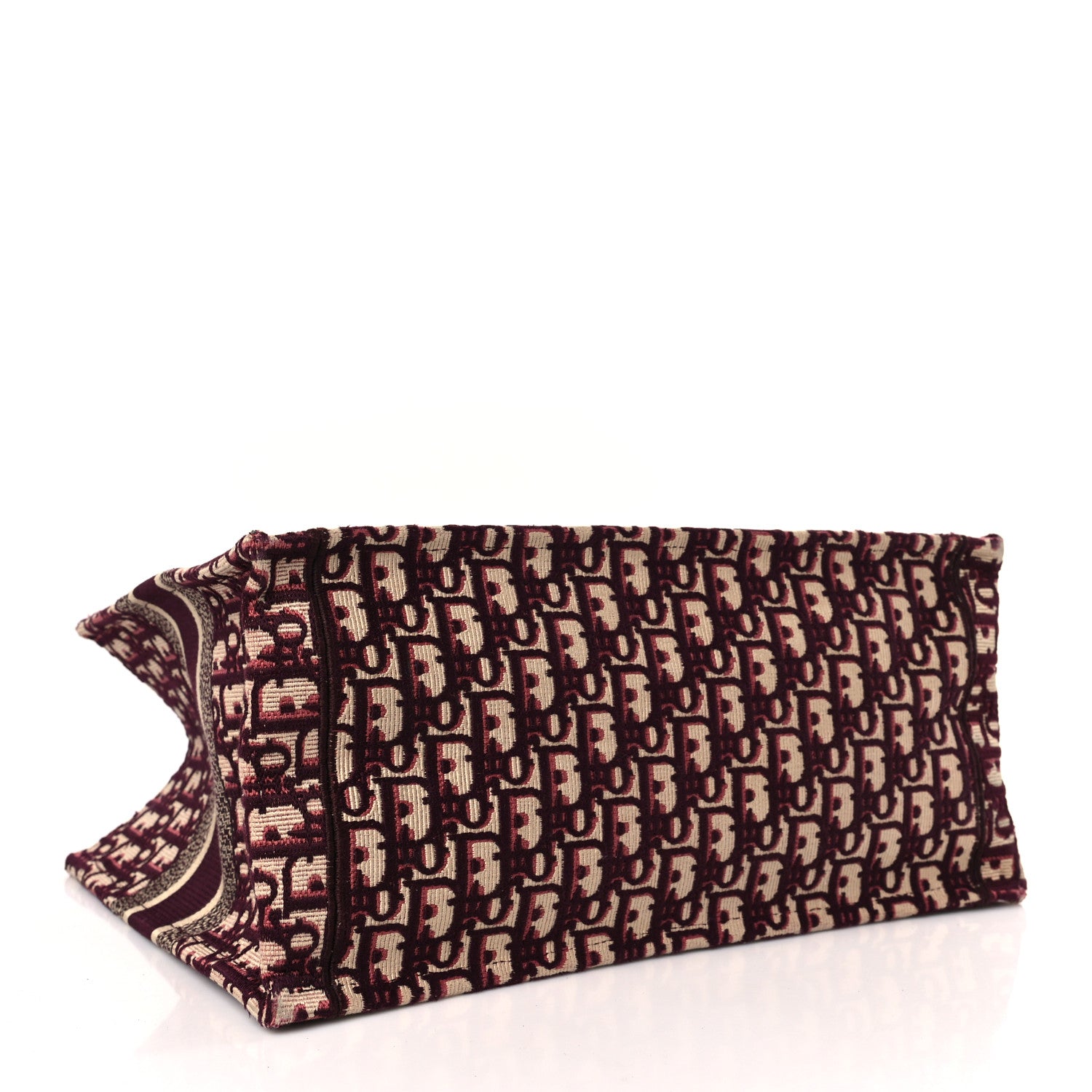 Christian Dior Oblique Medium Book Tote Burgundy Multicolor 4 of 9