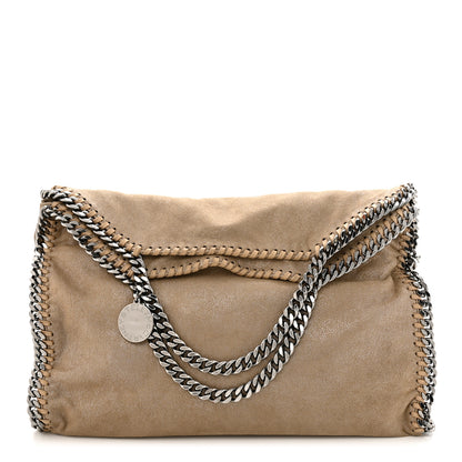 Stella McCartney Shaggy Deer Falabella Fold Over Tote Taupe 1 of 10