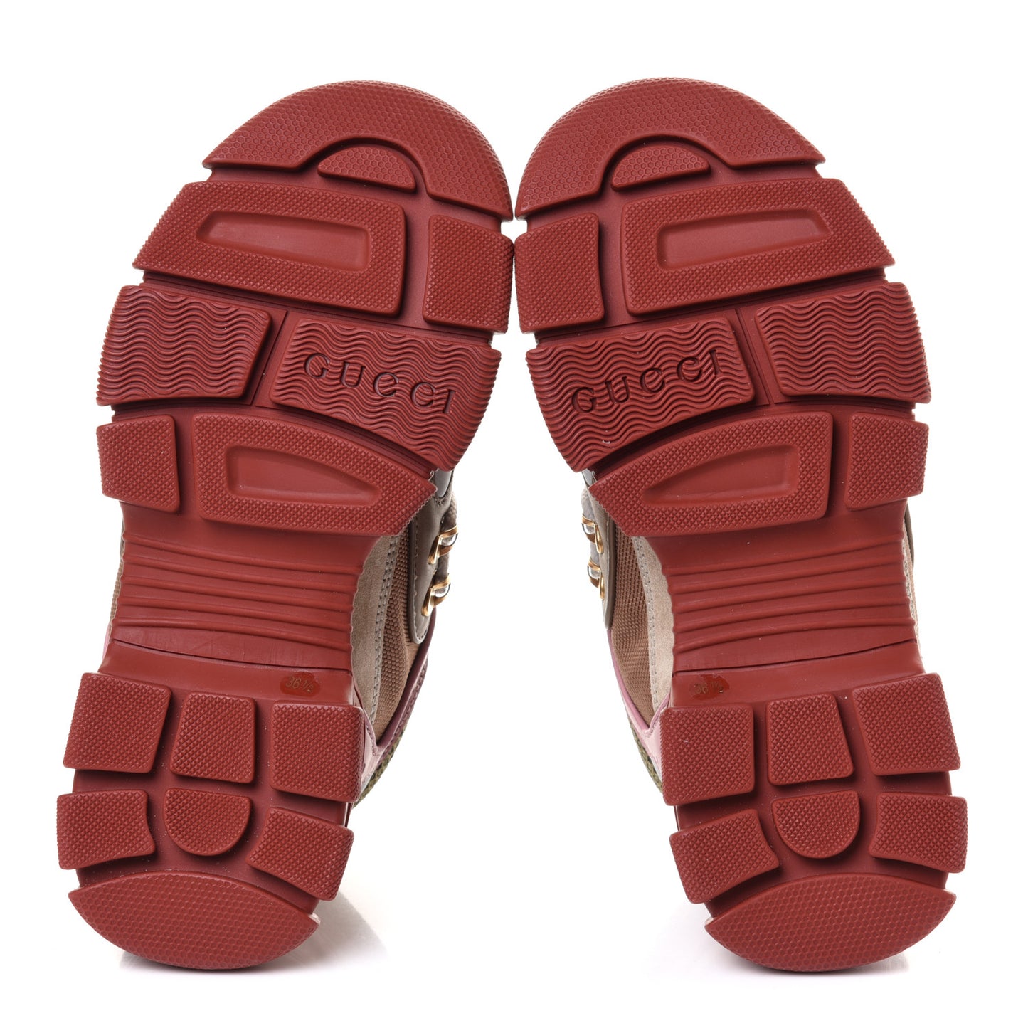 X SEGA Mesh Canvas Calfskin Womens Flashtrek Sneakers 36.5 Military Oatmeal Carmine Rose Ardesia