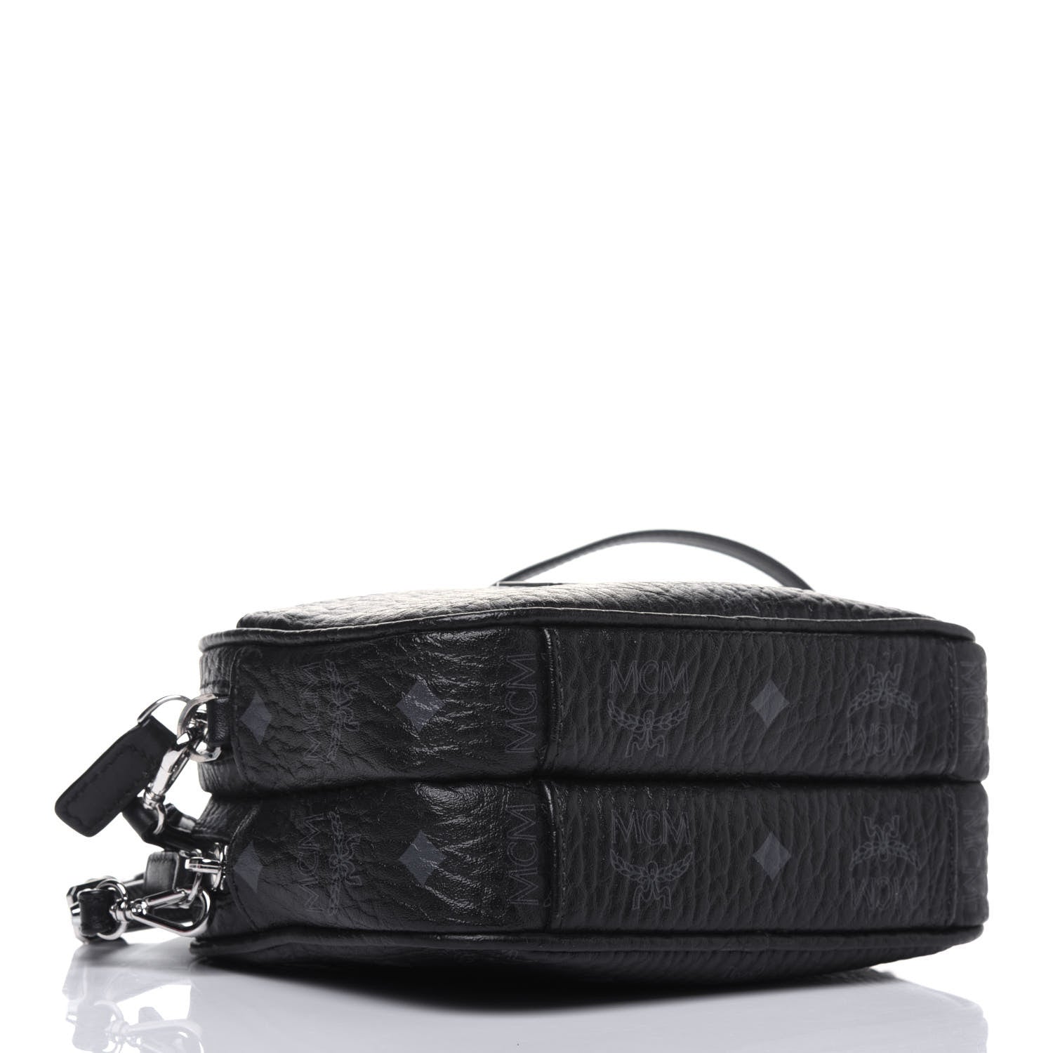 MCM Visetos Camera Crossbody Bag Black 4 of 16