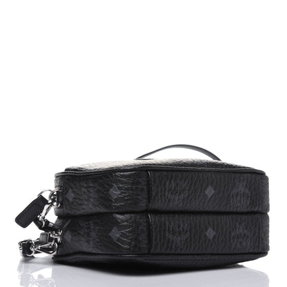 MCM Visetos Camera Crossbody Bag Black 4 of 16