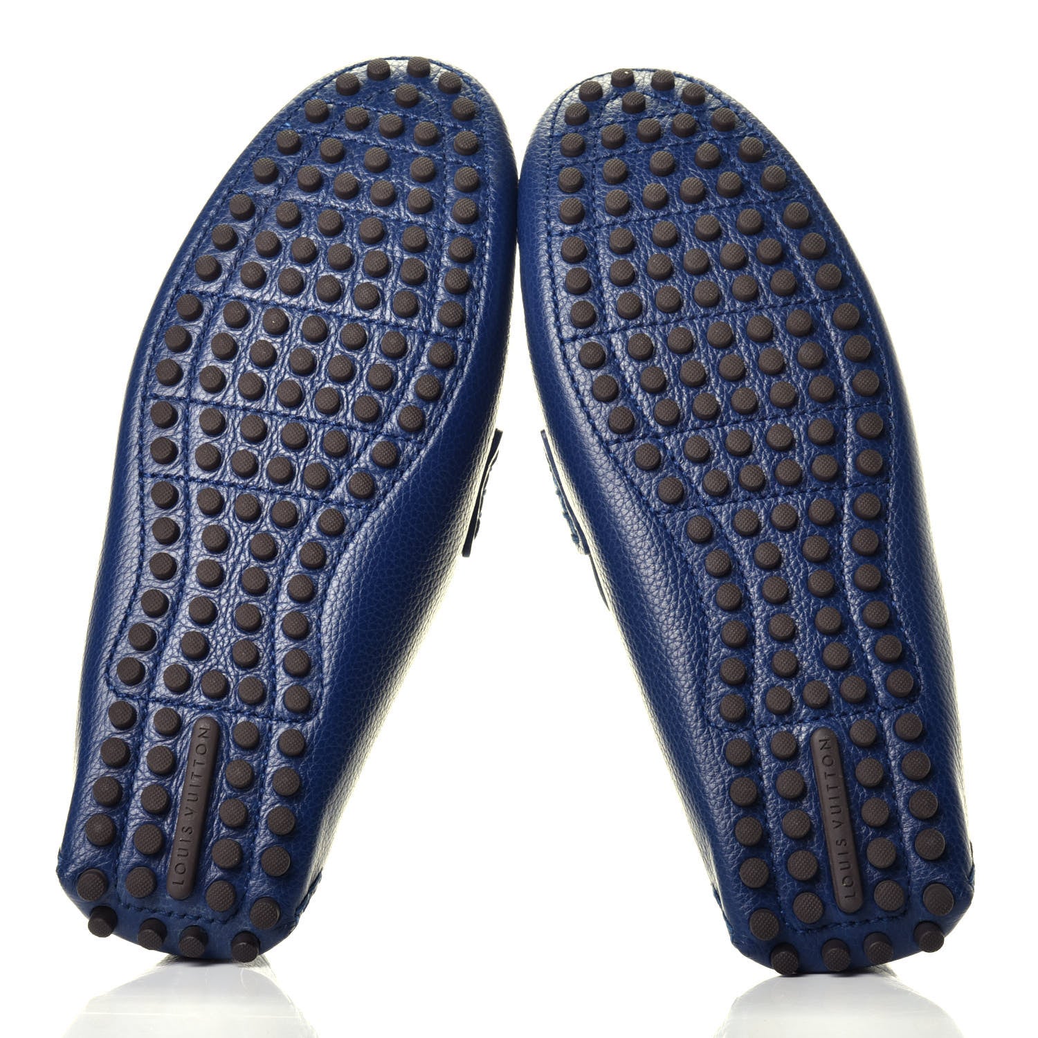 Louis Vuitton Mens Calfskin Hockenheim Moccasin Loafers 7 Navy 5 of 7