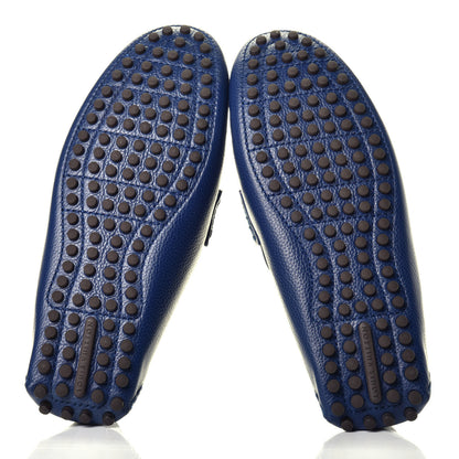 Louis Vuitton Mens Calfskin Hockenheim Moccasin Loafers 7 Navy 5 of 7