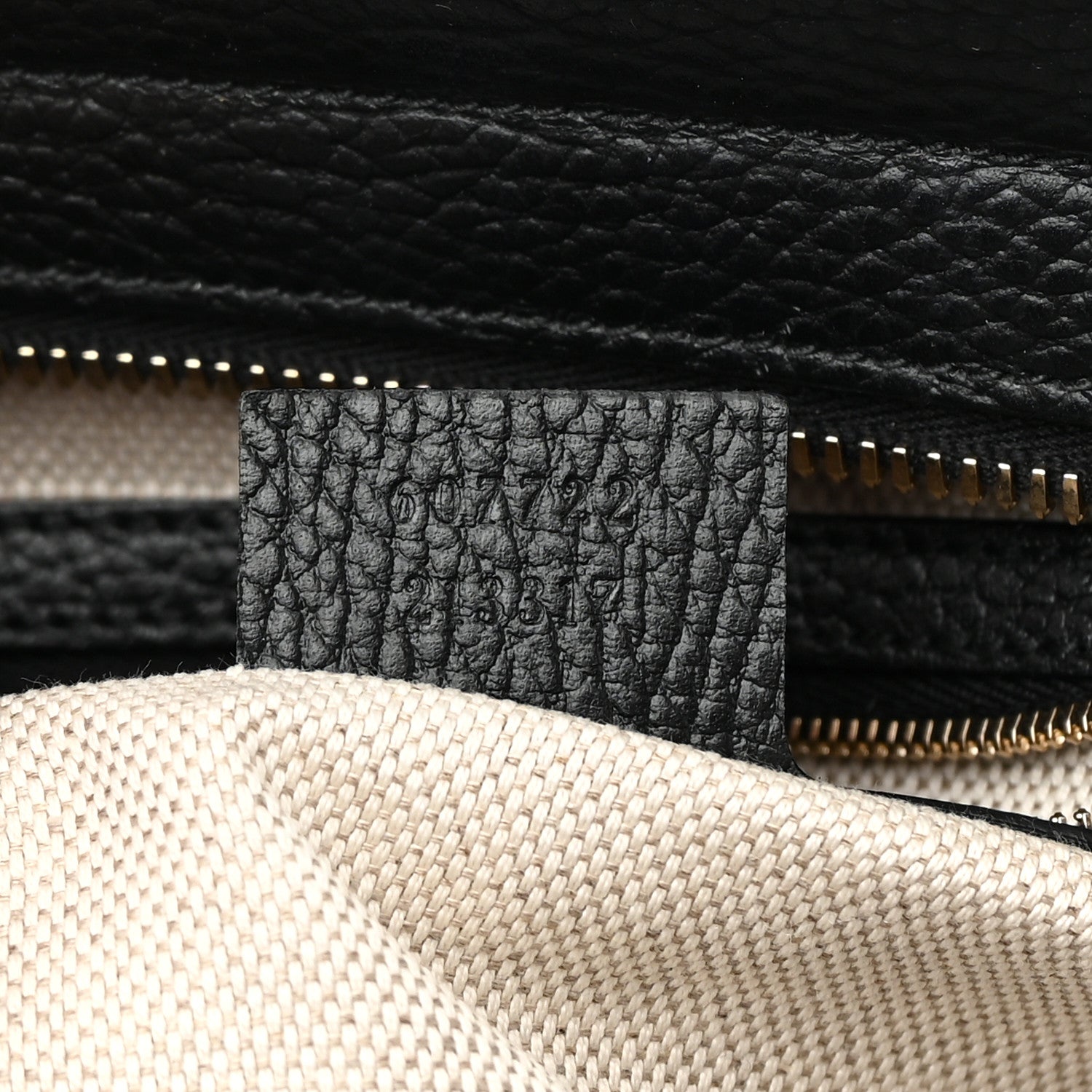 Gucci Pebbled Calfskin Medium Soho Top Handle Satchel Black 8 of 15