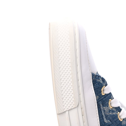 Louis Vuitton Denim Monogram Stellar Sneakers 37.5 Bleu Jeans Blue 10 of 16