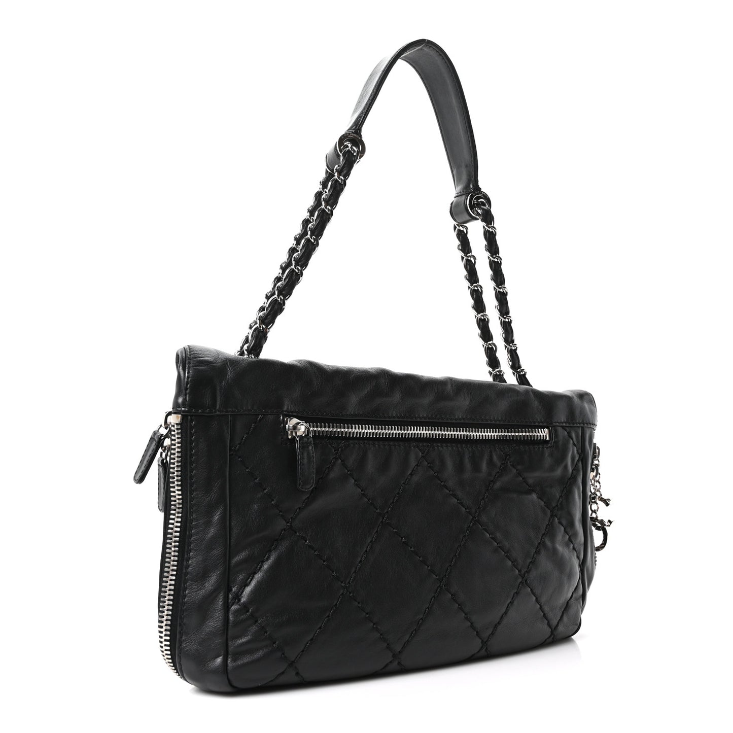 Calfskin Expandable Flap Black