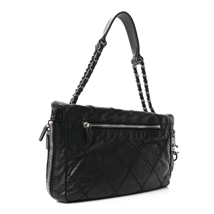 Chanel Calfskin Expandable Flap Black 2 of 9
