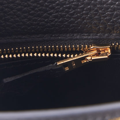 Hermes Togo Lizard Kelly Retourne Touch 25 Black 16 of 34