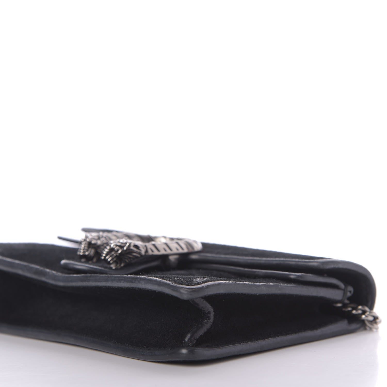 Gucci Suede Super Mini Dionysus Shoulder Bag Black 6 of 9