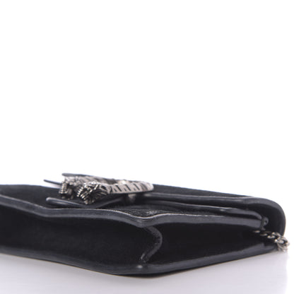 Gucci Suede Super Mini Dionysus Shoulder Bag Black 6 of 9