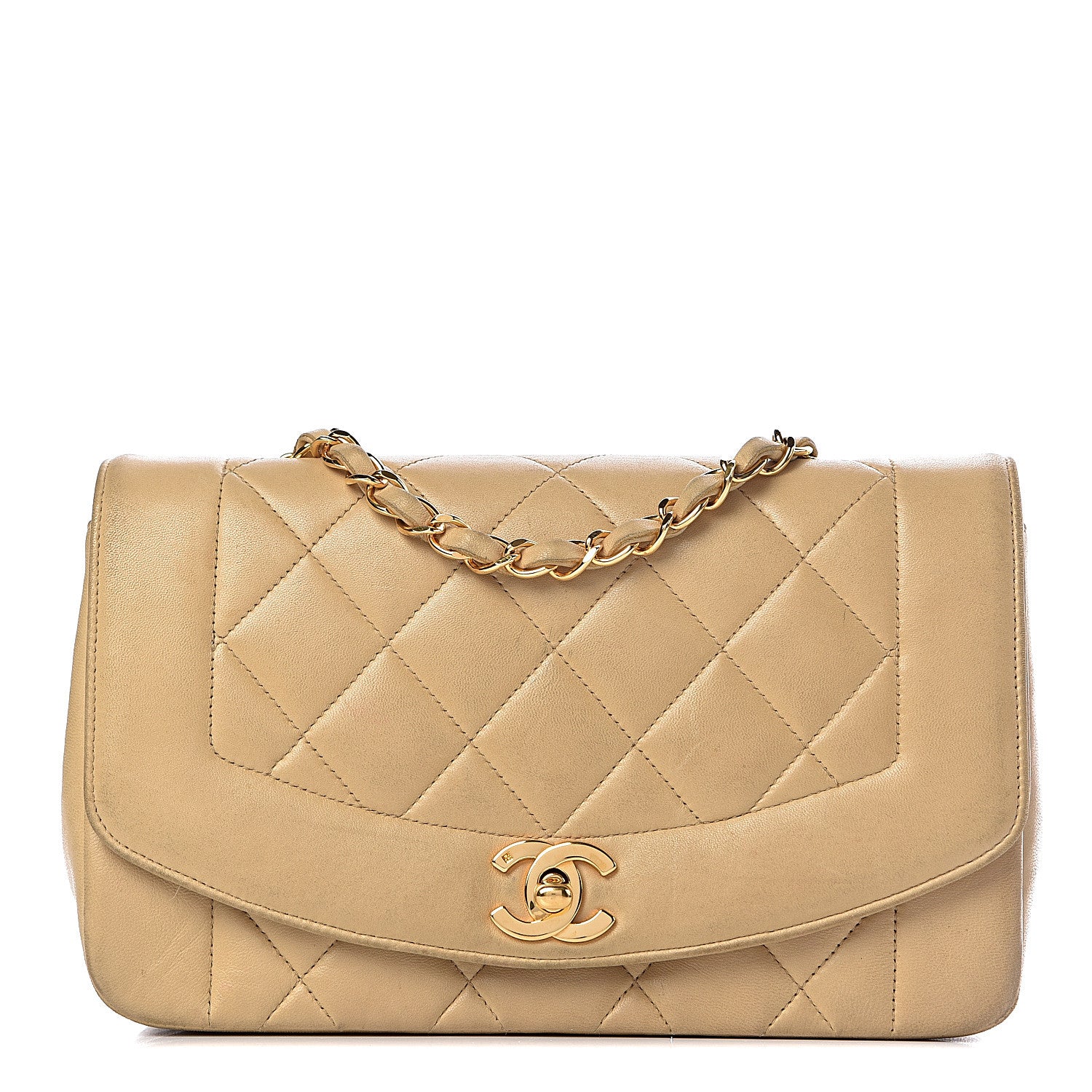 Chanel Lambskin Quilted Small Flap Beige 1 of 26