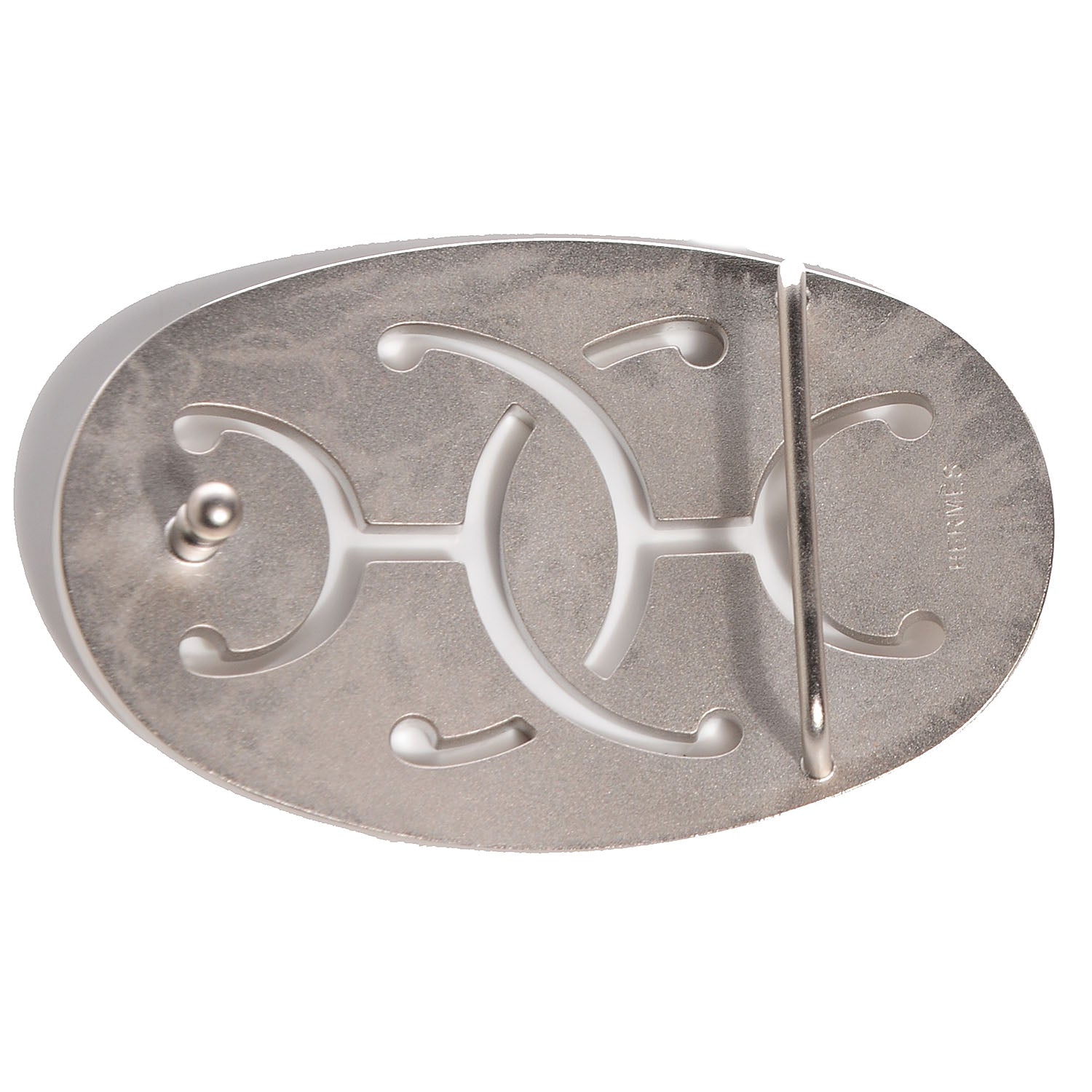 Hermes Brushed Palladium 32mm Philippine Belt Buckle 3 of 4