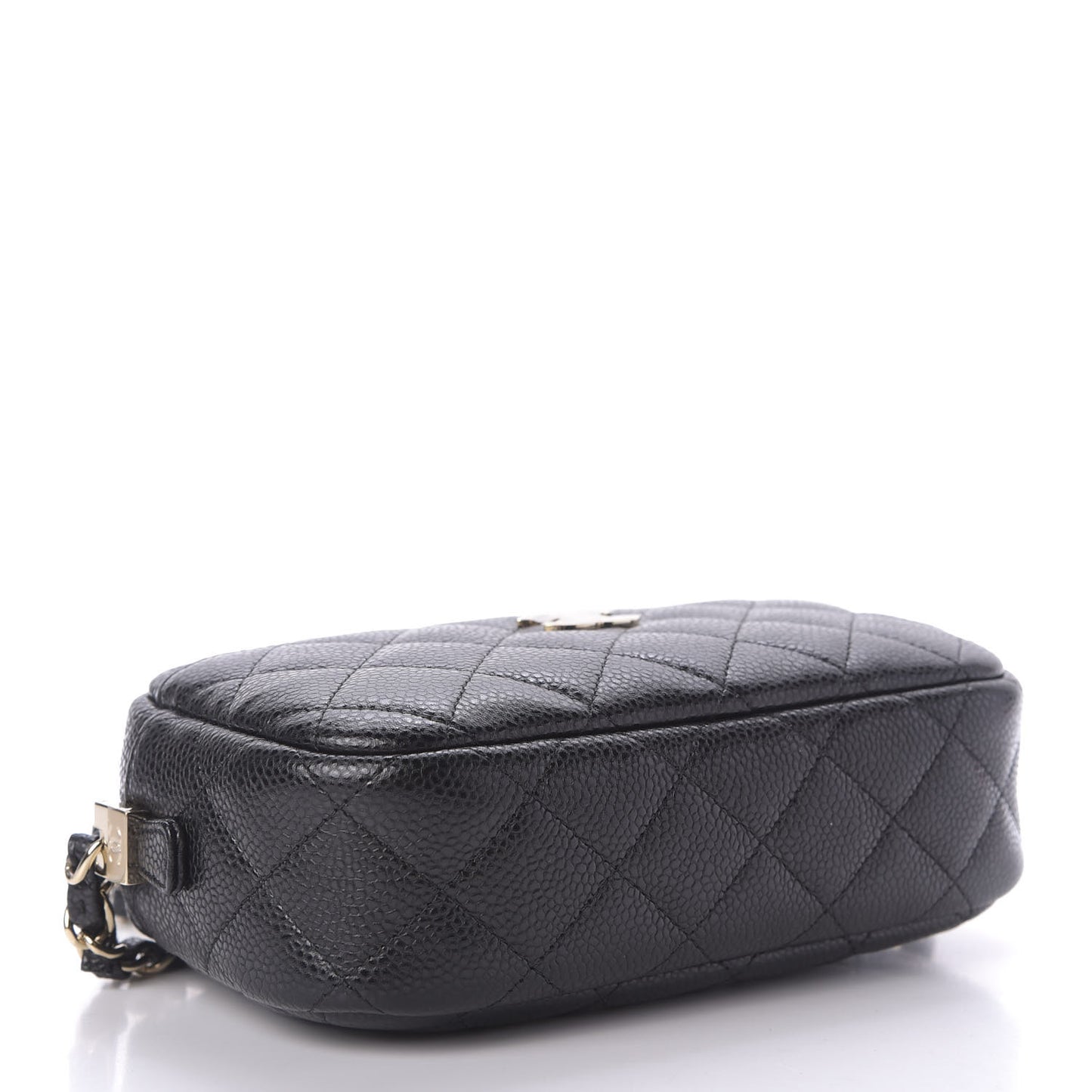 Caviar Quilted Camera Case Black