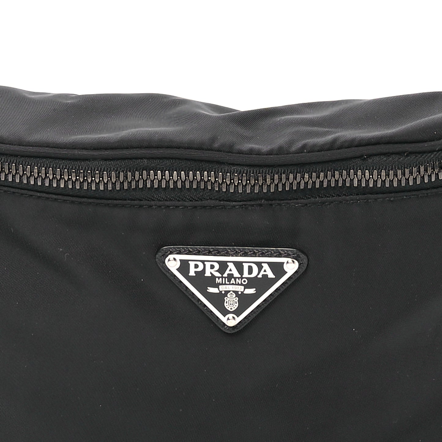 Re-Nylon Saffiano Belt Bag Black