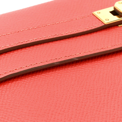 Hermes Epsom Kelly Longue Wallet Rose Jaipur 8 of 12
