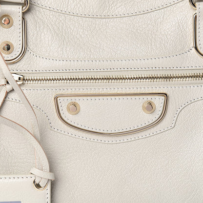 Balenciaga Chevre Gold Metallic Edge Hardware City Cream 11 of 11