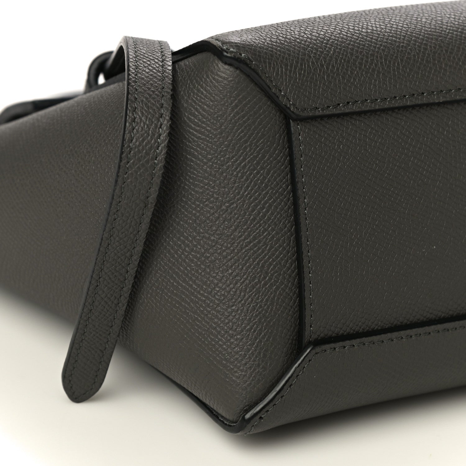 Celine Grained Calfskin Nano Belt Bag Grey 5 of 10