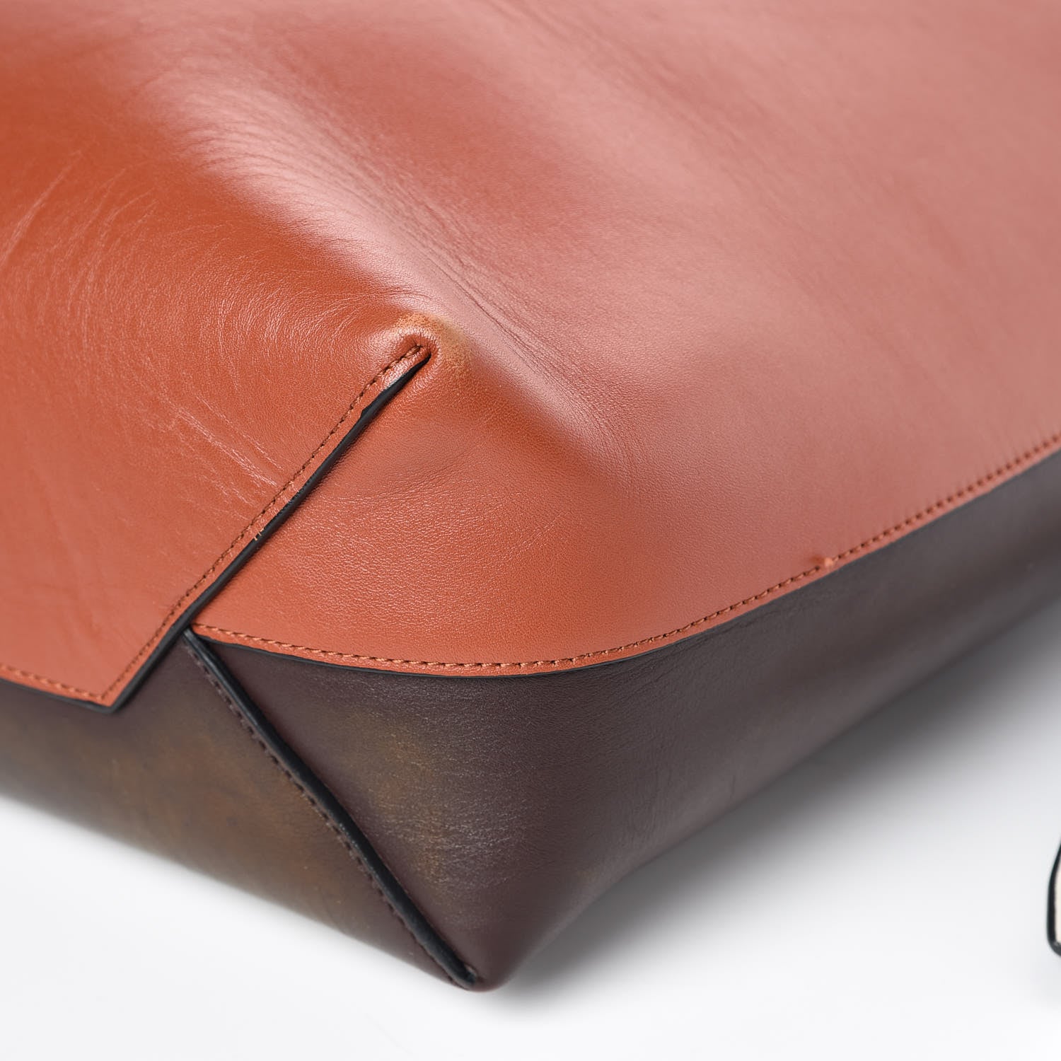 Celine Shiny Smooth Calfskin Small Twisted Cabas Brick 12 of 13
