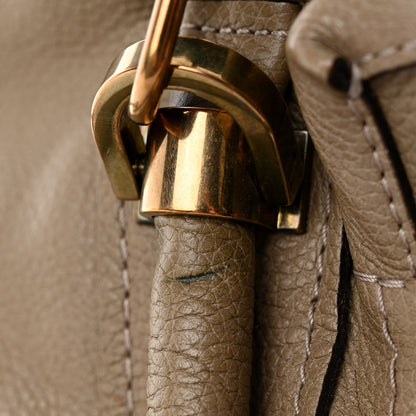 Chloe Calfskin Medium Paraty Barbour Khaki 14 of 14