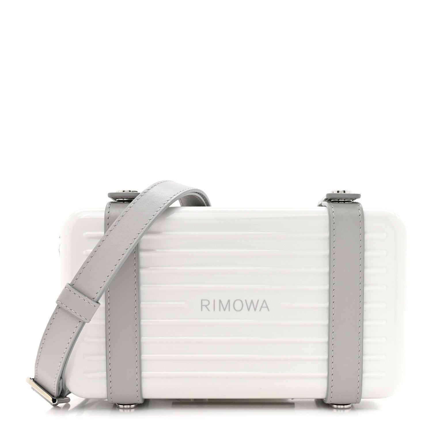 Rimowa Gloss Polycarbonate Personal Cross-Body Bag White Grey 1 of 11