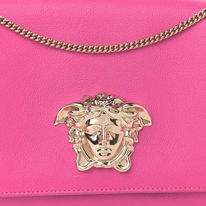 Versace Grained Calfskin Palazzo Chain Evening Bag Pink 7 of 11