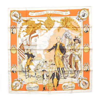 Hermes Silk Marquis De Lafayette Scarf 90 1 of 4