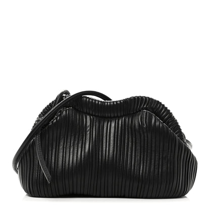 Mansur Gavriel Lambskin Pleated Baci Bag  Black 1 of 9