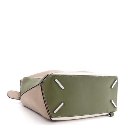 Loewe Calfskin Medium Puzzle Bag Sand Avocado Green 4 of 14
