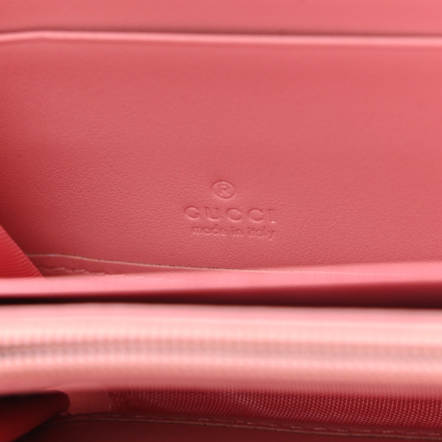 Gucci Calfskin Matelasse GG Marmont Zip Around Wallet Wild Rose 6 of 9