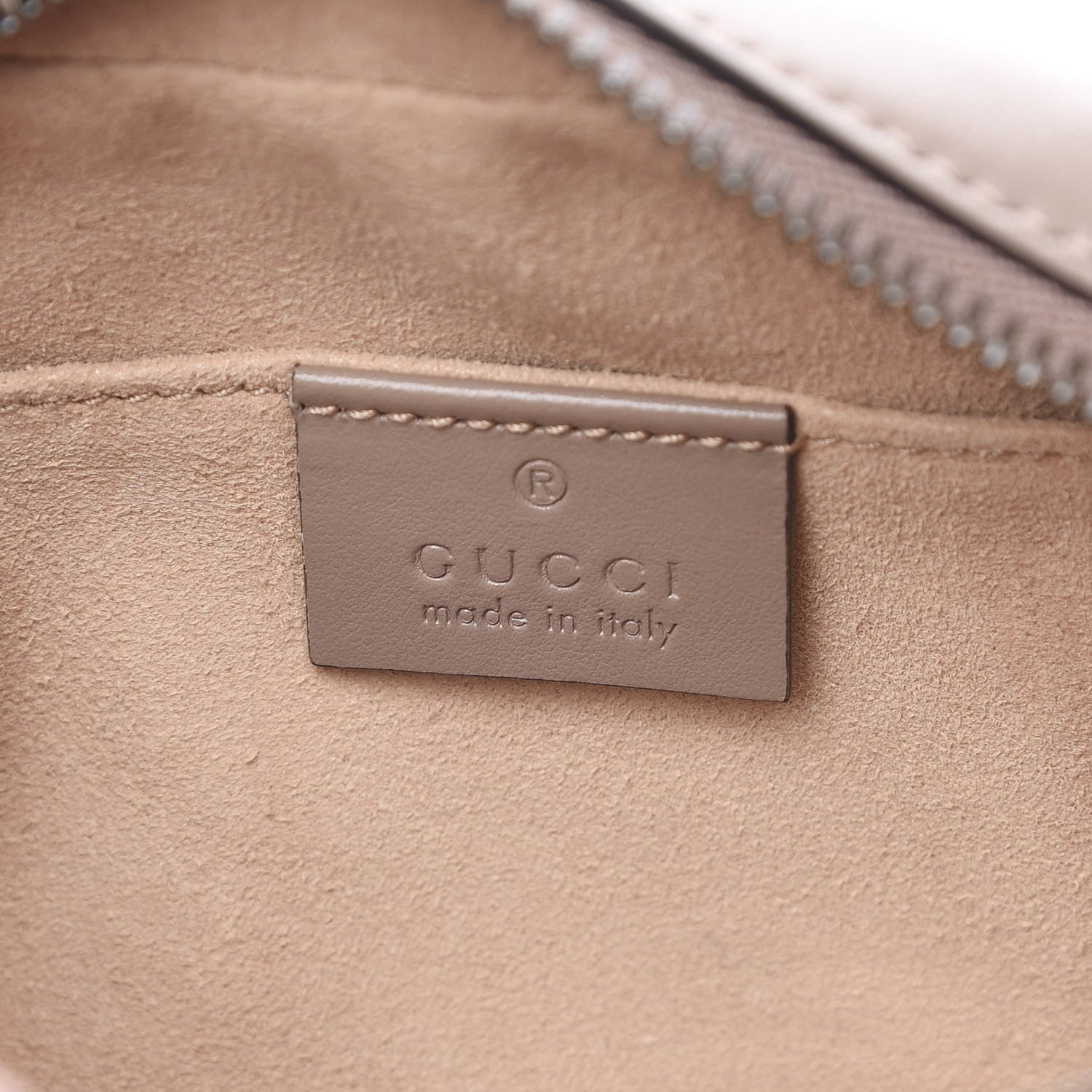 Gucci Calfskin Matelasse Mini GG Marmont Chain Shoulder Bag Porcelain Rose 6 of 15