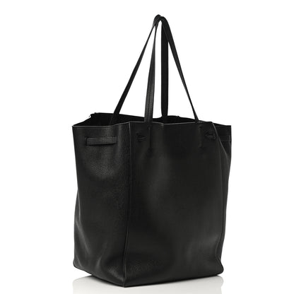 Celine Soft Grained Calfskin Medium Belt Cabas Phantom Black 3 of 13