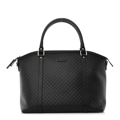 Gucci Soft Microguccissima Large Dome Satchel Black 1 of 10