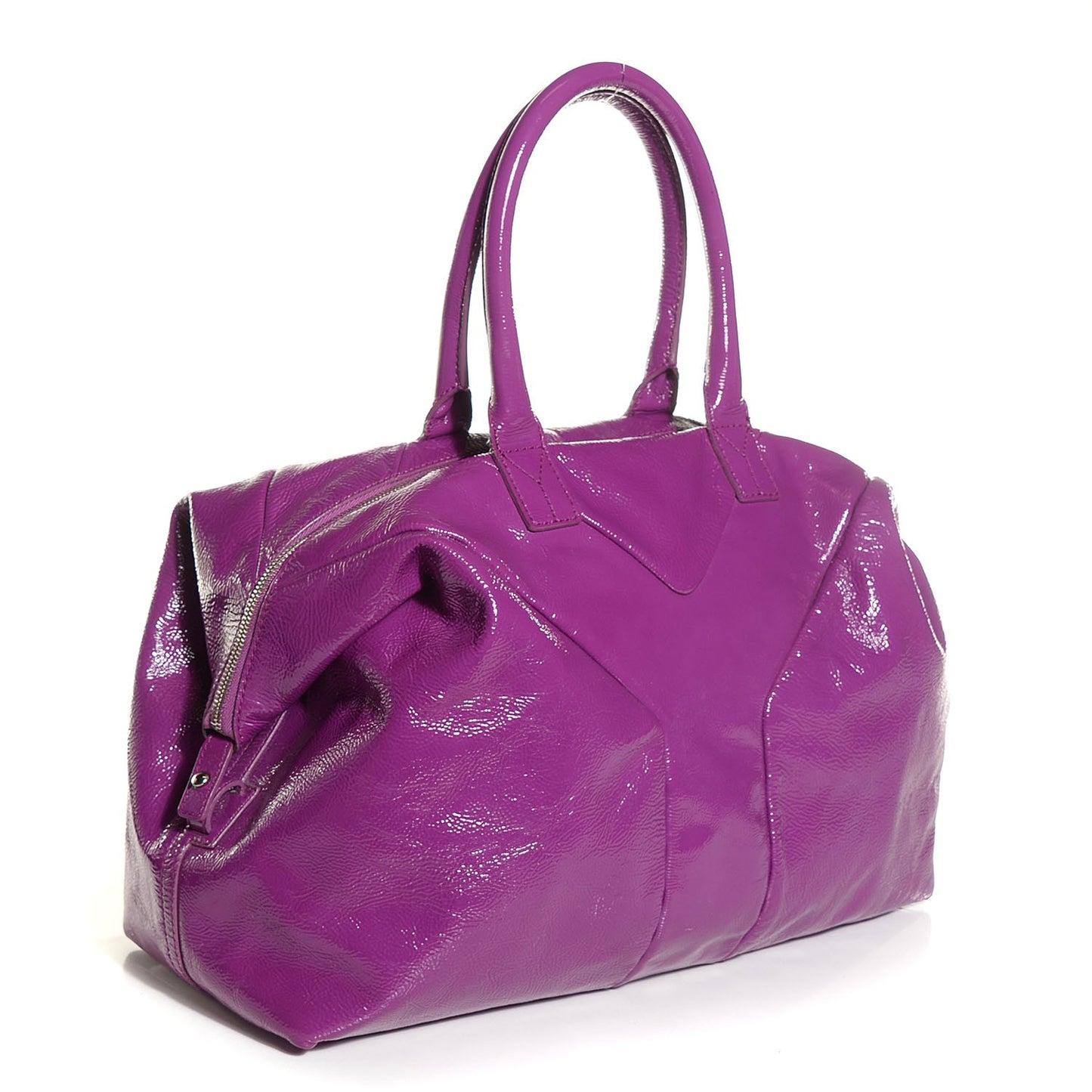 Textured Patent Medium Easy Sac