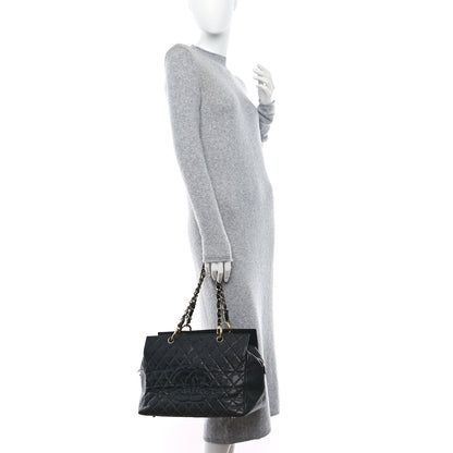 Chanel Caviar Quilted Grand Timeless Shopping Tote GTT Black 2 of 12