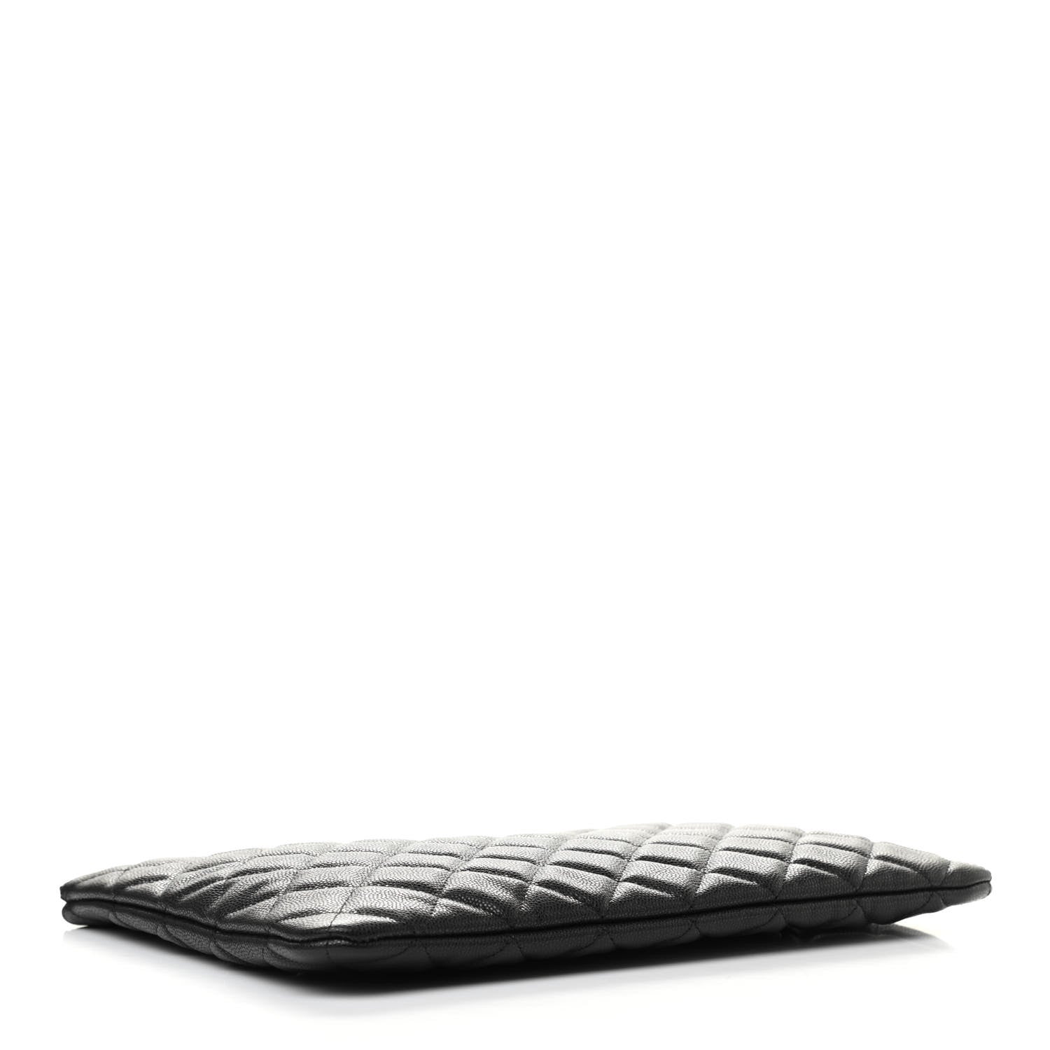 Chanel Caviar Quilted Medium Cosmetic Case Black 4 of 7