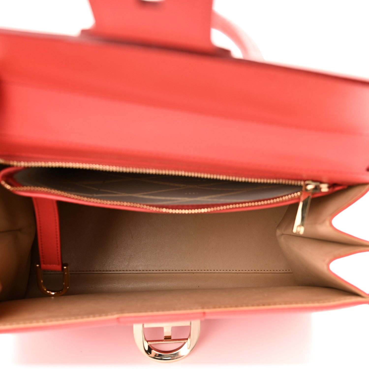Delvaux Box Calfskin MM Brillant Satchel Sunset 6 of 12