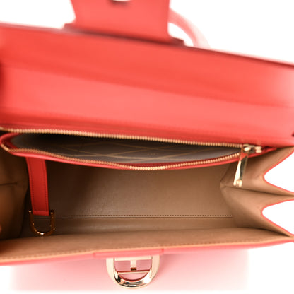 Delvaux Box Calfskin MM Brillant Satchel Sunset 6 of 12