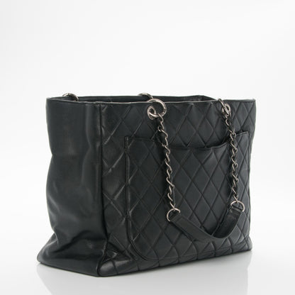 Chanel Caviar Quilted XL Grand Shopping Tote GST Dark Grey 3 of 11